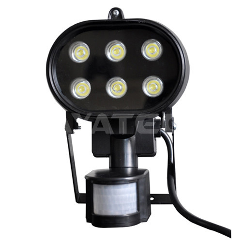 6W PIR-sensorlicht LED-spotlicht